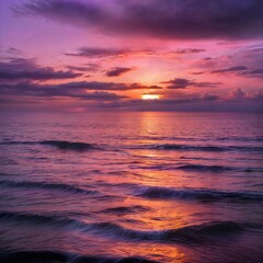 Obraz premium Sunset over Ocean 