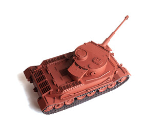 Scale model of old vehicle