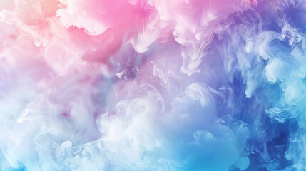Fototapeta premium Watercolor abstract background with pastel colors, soft clouds and smoke in the style of alcohol ink style