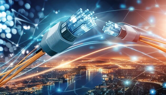 twisted pair network long fiber cable 
