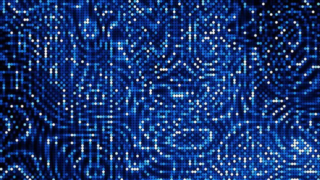 LED hallucinations digital visual animation. Looped seamless abstract colored geometric explosive effect footage ideal for use in titles, presentations or