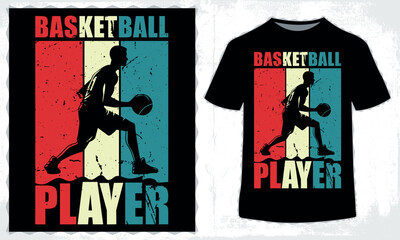 Basketball t-shirt design for basketball lovers in illustration, Eps_10