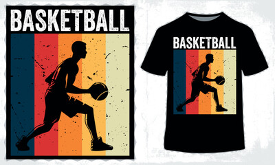Basketball t-shirt design for basketball lovers in illustration, Eps_10
