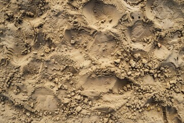 Close up image of sand texture background in a construction site