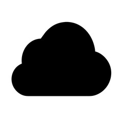 cloud computing icon on white background