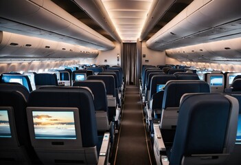 Fototapeta premium interior of a passenger plane