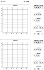 Sea Battle Game KDP Template- Interior 8.5x11