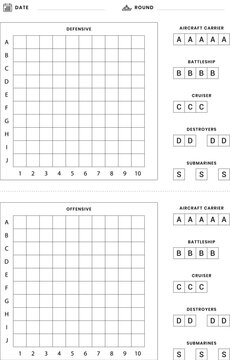 Sea Battle Game KDP Template- Interior 8.5x11