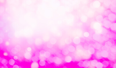 Pink bokeh widescreen background for Banner, Poster, celebration, event and various design works