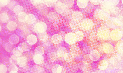 Pink bokeh widescreen background for Banner, Poster, celebration, event and various design works