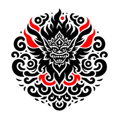 Singo Barong Wayang Jawa Indonesian Mythology