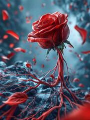 Roses, print wallpaper designs, covers, wall art, greeting cards, wedding cards, invitations