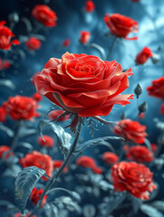 Roses, print wallpaper designs, covers, wall art, greeting cards, wedding cards, invitations