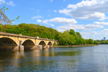 Fototapeta premium Philadelphia Reading Bridge crossing the Schuylkill River