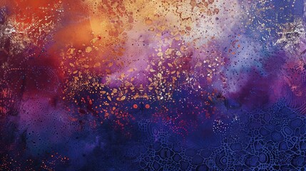 Fototapeta premium Elegant backdrop in amber to sapphire gradient backdrop