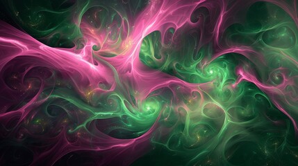 Enchanting abstract: magenta forest green mist backdrop