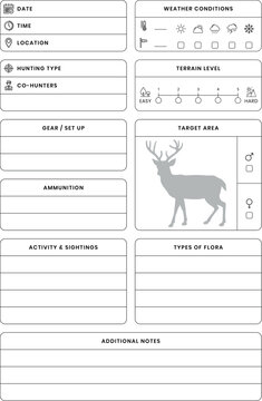 Bear Hunting Log Book KDP- Interior 6x9