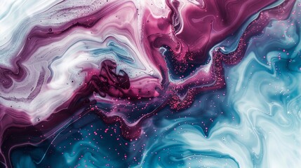 Tranquil blend of sky blue and maroon with scattered lights backdrop