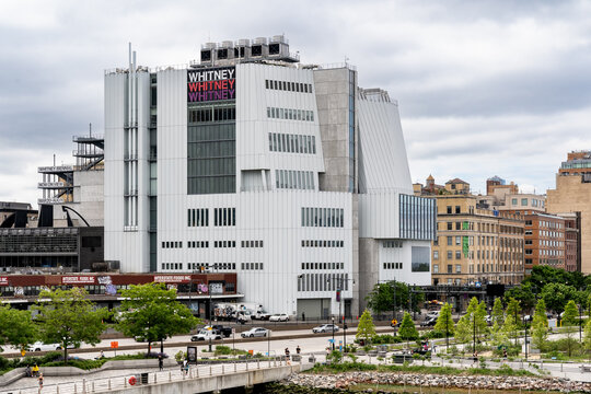 New York, NY - US - May 19, 2024 The iconic Whitney Museum of American Art or The Whitney, is a modern and contemporary American art museum located in the Meatpacking District is New York City.