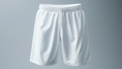 White basketball shorts mockup