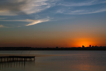 Brasília skyline at sunset