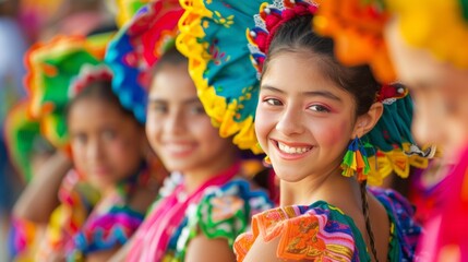 Fototapeta premium Hispanic Heritage Parades: A Cultural Spectacle