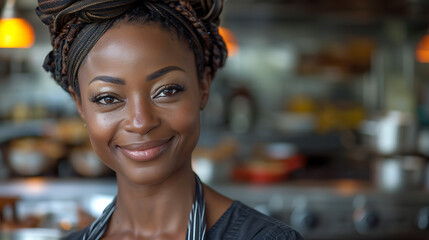 passionate skilled Female African American chef deeply rooted her cultural heritage infusing...