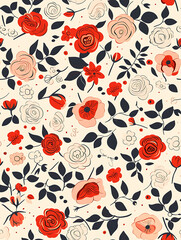 floral print graphic
