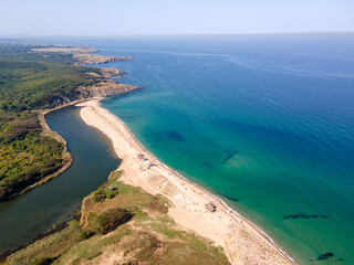 Black sea coast near Veleka Beach, Sinemorets, Bulgaria