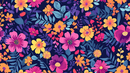 flower print  graphic illustration