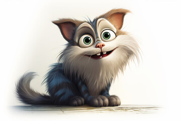 Obraz premium Joyous Cartoon Cat