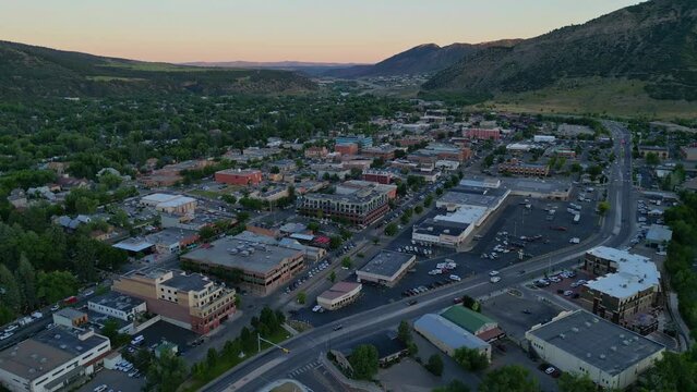 Beautiful City of Durango, Drone View, Durango, Colorado