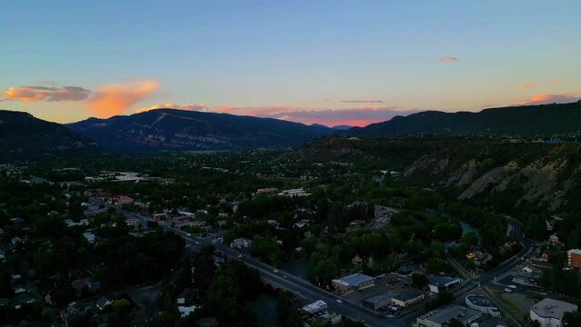 Beautiful City of Durango, Drone View, Durango, Colorado