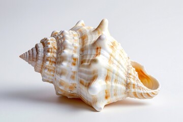 Seashell on White Background