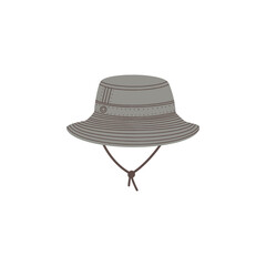 Women's Green Swimsuit with decorations illustration