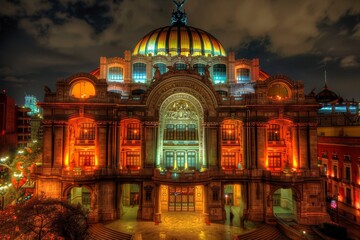 Obraz premium Palacio De Bellas Artes Mexico City 