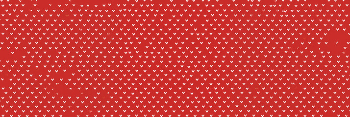 Obraz premium Valentine Pattern with Small Hearts on Red Background - Romantic Design for February 14th