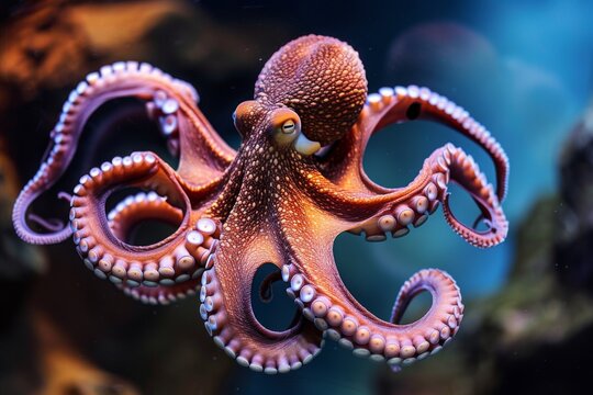 Octopus, sealife background 