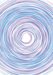 Work in blue tones uses lines to create a halo. Used in decoration