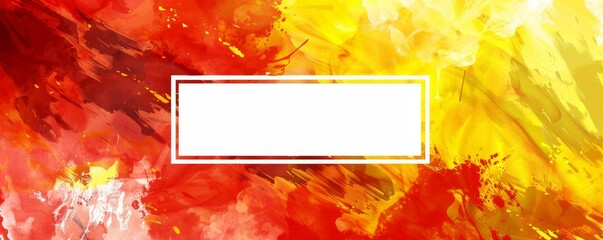 Spanish-themed abstract background with vibrant red and yellow brush strokes