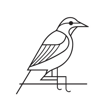 recommend clip art: Cuckoo in cartoon, doodle style . Image for t-shirt, web, mobile apps and ui. Isolated 2d vector illustration in logo, icon, sketch style, Eps 10, black and white. AI Generative
