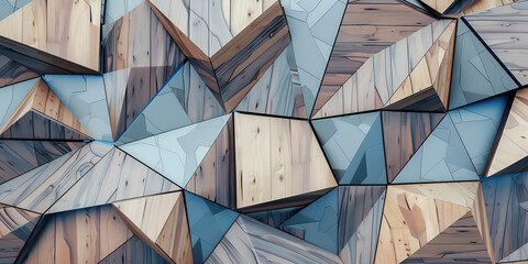Geometric Expensive Wood Background