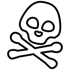 Skull and Bones outline