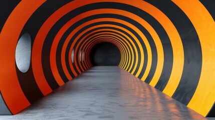 Obraz premium Hypnotic patterns, smooth color transitions, and mesmerizing elements.