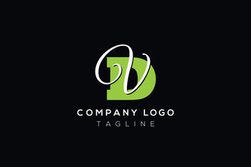 Minimal Initial VD logo and DV logo. Letter D V VD DV creative elegant Monogram. Premium Business logo icon. black color on background
