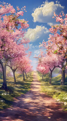 Naklejka premium autumn trees in the park