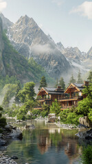 lake in the mountains