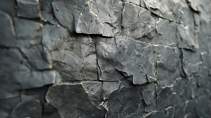 Detailed shot of a stone detail, concept of realistic modern interior design