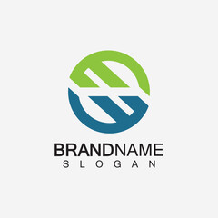 MW Logo or WM Logo. Creative letter MW or WM monogram logo template.