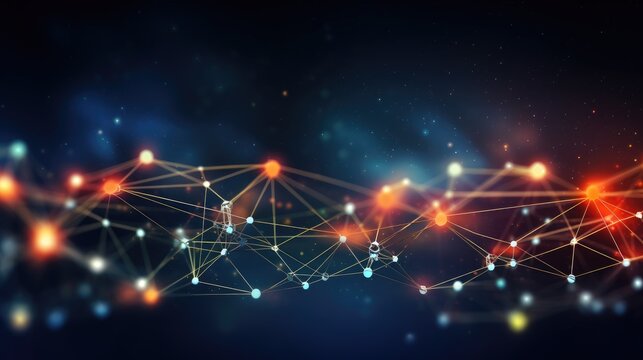 Abstract image of a neural network.